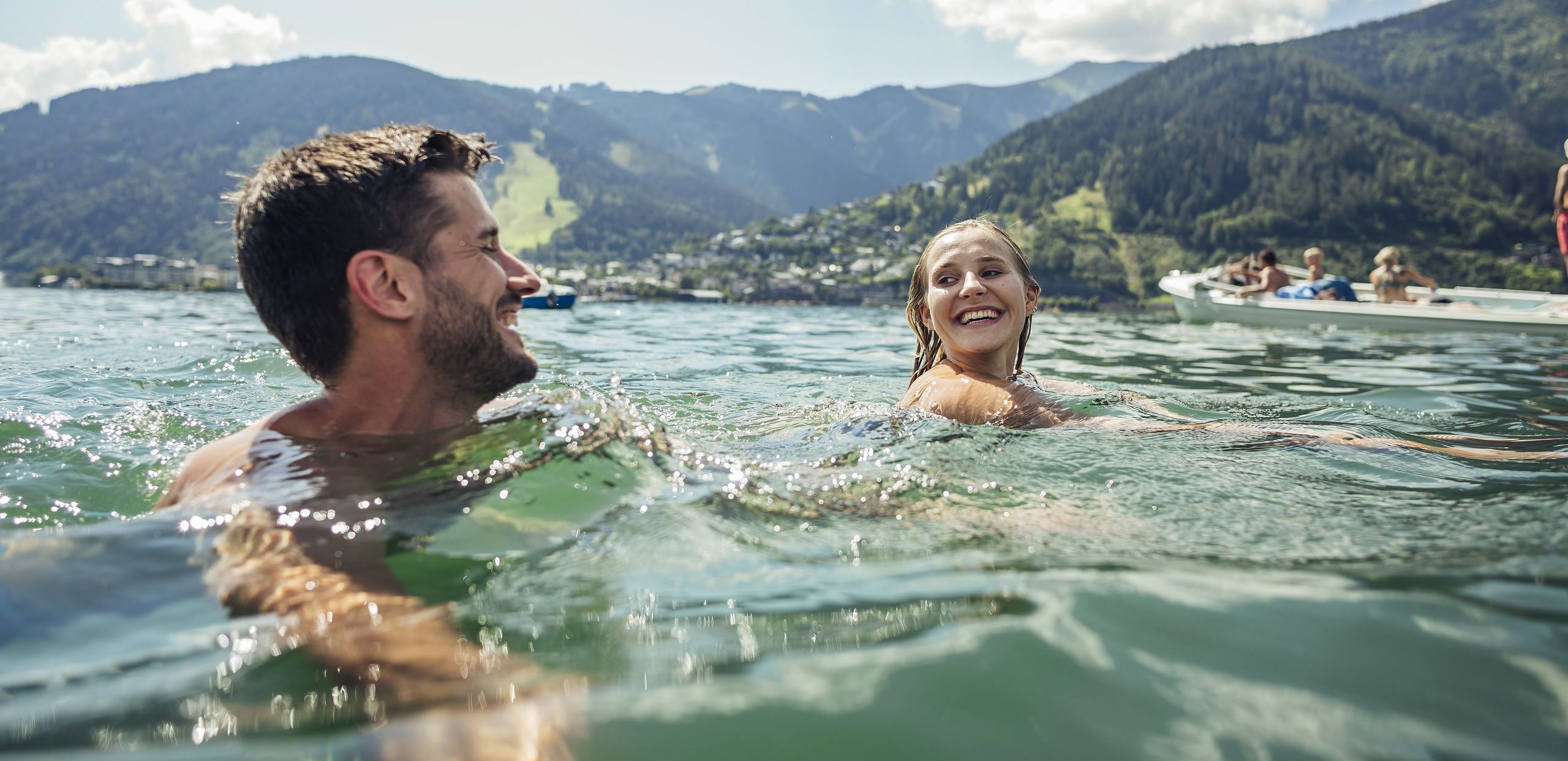 Badespaß am Zeller See