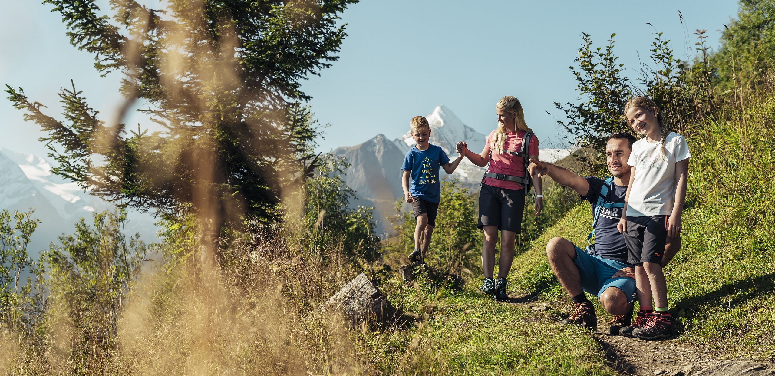 Familienwanderung auf der Schmittenhöhe