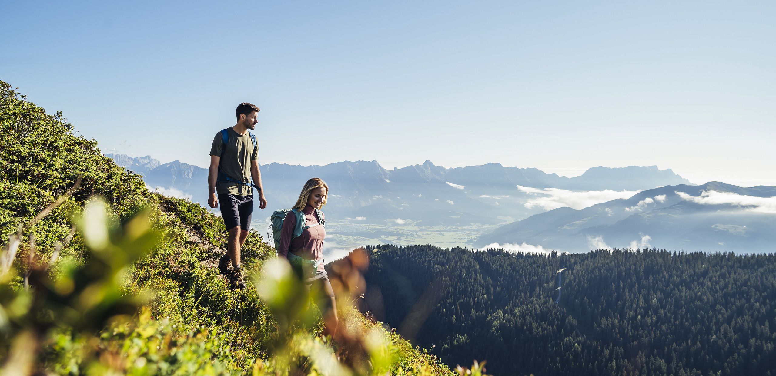 Panorama Wanderung auf der Schmittenhöhe