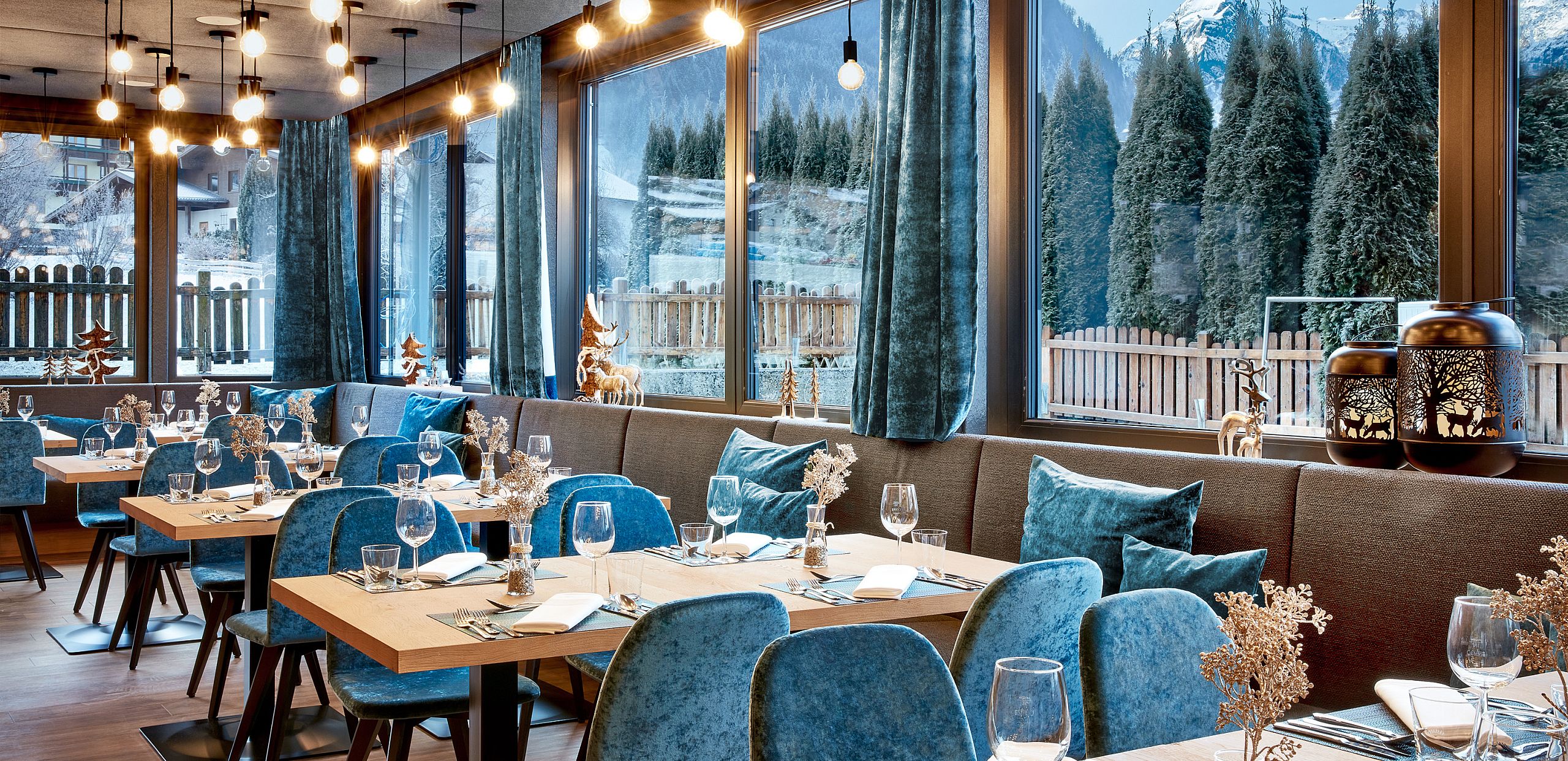 Wintergarten im Hotelrestaurant
