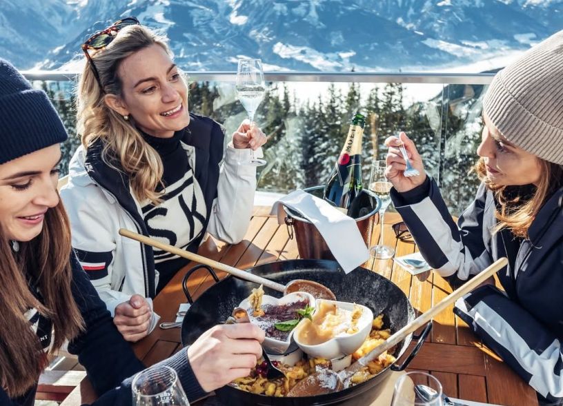 Kulinarischer Genuss auf einer Skihütte in Zell am See-Kaprun