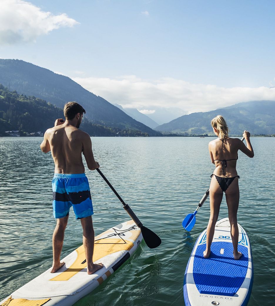 Stand Up Paddling at Lake Zell