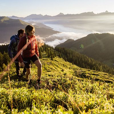 Wanderung auf der Schmittenhöhe im Herbst