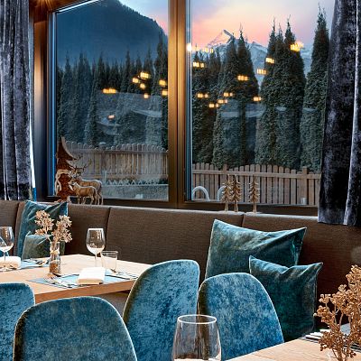 Wintergarten im Hotel Sonnblick in Kaprun im Winter