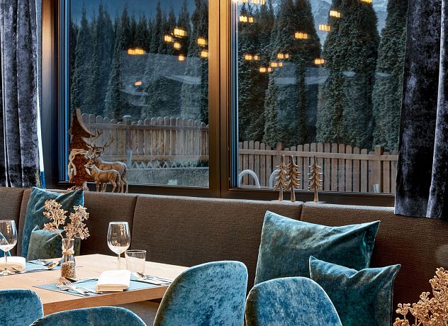 Wintergarten im Hotel Sonnblick in Kaprun im Winter